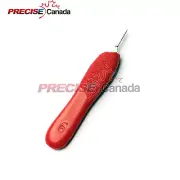 SCALPEL KNIFE HANDLE #6 RED PLASTIC GRIP PODIATRY DERMAL SURGICAL INSTRUMENTS