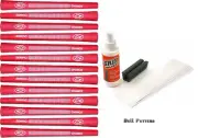 13 Avon Chamois Red Jumbo Golf Grips with Grip Kit/Regripping Kit