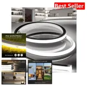 65.6ft LED Strip Lights 6000K Daylight White - Waterproof & Flexible Neon Rope