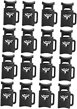 OFFIGAM 50pcs Elastic Cord Barrel Toggle Buckle Fastener with Spring Stopper Lock Durable Button for Lanyard Luggage Backpack Clothing Tent Shoelace Use