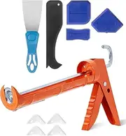 Bates- Caulking Gun, 10:1 Thrust Ratio, Orange, Caulking Tool Gun, Caulk Gun No Drip, Hand Caulking Guns, Silicone Gun, Caulking Gun Tool, No Drip Caulk Gun, black color
