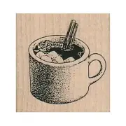 Mounted Rubber Stamp, Hot Chocolate Stamp, Hot Cocoa Stamp, Cocoa, Winter Drink