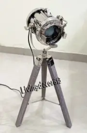 Collectibles Designer Antique Spot Light Table Lamp Tripod Stand Home & Decor