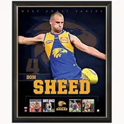 Dom Sheed West Coast Eagles F.c. Official Licensed Afl Print Framed
