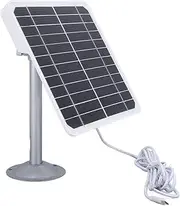 Solar Panel for Security Camera, 20w 5V High Efficiency Monocrystalline Solar Charging Panel, IP68 Waterproof Outdoor Surveillance Camera Solar Charger