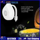 Motion Sensor Toilet Light Simple Battery Operated Bright Night Lamp Creative AU