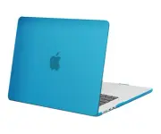 Plastic Hard Case Cover Shell for Macbook Pro 15.4 w/ Retina A1398 Blue Clear