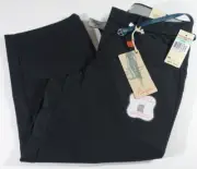 Dockers Metro Capri Pants Women 8 Truly Slimming Belted Black Pockets