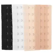 4pcs Bra Extenders 7 Hooks Bra Extension Kit Elastic Extension Straps Bra Supplies 13.10X5.00X0.30CM