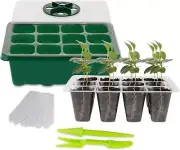 Stock Your Home 12-Cell Seed Tray - Green