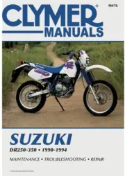 1990-1994 Suzuki DR250 DR350 DR 250 350 CLYMER REPAIR MANUAL M476