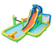 Costway 9-in-1 Elephant Inflatable Water Park Splash Pool - No Blower