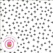 Moda QUOTATION 1734 11 White Black ZEN CHIC Quilt Fabric
