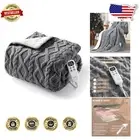 Safe and Cozy Electric Blanket - Tufted Sherpa Technology with 6 Heating Levels