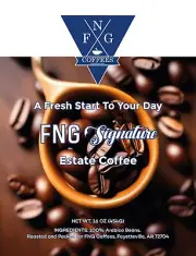 FNG Coffees-FNG Signature Estate Coffee- DECAF-Ground or Whole Bean- 16 oz