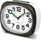 Silent Alarm Clocks Bedside Non Ticking Battery Powered Simple Analogue Alarm