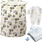 Nursery Hamper - Waterproof Storage Bin for Bedroom | Waterproof and Cute Design Chic Aesthetic Storage for Nursery Room Bedroom Bathroom