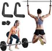 Brebebe Gym Attachment-Handles for Pull Up Bar, Deadlift Handles for Barbell Bar Grip(Diameter: 1-1.7 in), Resistance Bands Handles Heavy Duty, LAT Pulldown Exercise Accessories, Max 300 LBS