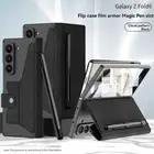 Protective Phone Case with Pen Slot Leather Flip Case for Samsung Galaxy Z Fold6