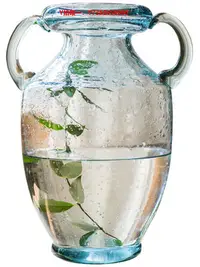 在飛比找Yahoo!奇摩拍賣優惠-花瓶掬涵經典獎杯玻璃瓶透明氣手工藝術花器花瓶花壺北歐古典
