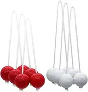 Tadill 6X Ladder Balls Replacement Balls Outdoor Lawn Yard for Kids Adults Family Backyard Game Ladder Toss Game Diameter 42mm