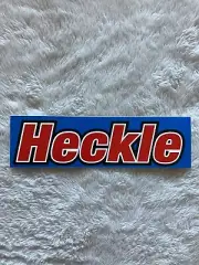 Vintage Heckle The Complicated Futility Of Ignorance New Jersey hardcore sticker