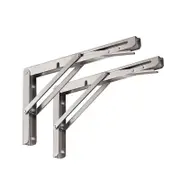 Heavy Duty Stainless-Steel Folding Table Bracket Shelf Bench for Space-Saving