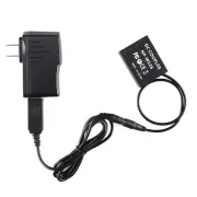 Single USB NP-W126 Dummy Battery Cord w/ 5V 3A adapter US for Fuji Cameras