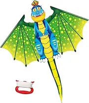 YongnKids Kites Dinosaur Dragon Delta Kite for Kids Children Boys Girls Adults Beginners The Beach Outdoor Games Easy to Fly
