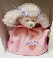 Pink Poodle Lovey Security Blanket Baby Plush Nursery Toy Hugs n Cuddles