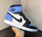 Size 9 - Air Jordan 1 Retro High OG ‘UNC Toe’ Sneakers