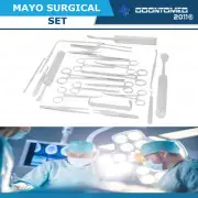 31 PCS Mayo Set Hold MATERIALS During SURGERY, Scalpel, Scissor, Kelly, Mosquito