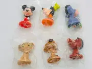 2003 Disney Bobble Head Kellogg's Giveaway Mickey Mouse & Friends - 6 Items