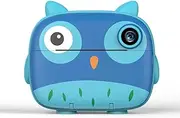 BHCASE 2.5K Instant Print Camera for Children，Instant Print Camera with 2.4-inch IPS Screen 10X Digital Filters Video with 3 Printing Paper Rolls 32GB TF Card Color Pens & Stickers Festival Gifts