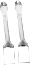 Amosfun 2pcs Watermelon Slicer Fork Cutter Fruit Fork for Easy Serving and Salad Preparation Lightweight Portable Kitchen Tool for Home Parties and Picnics