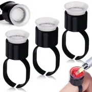 Ink Ring Cups - 50Pcs Pigment Rings Microblading Pigment Glue Rings with Spon...