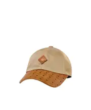 CLASSIC CAP IN ECONYL AND LEATHER One size beige