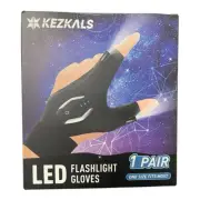 LED Flashlight Gloves 1 Pair USB Rechargeable Gadgets Gifts Hands Free Lights