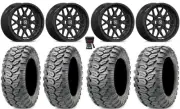 Valor V03 14" Wheels Black 27" Ceros Tires Polaris RZR XP 1000 / PRO XP