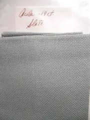 14 Count BLUE SLATE Aida Cross Stitch Embroidery Fabric 16" x 24"