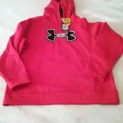 Under Armour Boy's Red Storm Hoodie Sewn logo NWT YXL