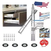 Premium 22 Inch Soft Close Drawer Slides - Full Extension Ball Bearing (6 Pairs)