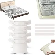 Lock Sheet Holders,Fitted Sheet Straps Fit All Mattress Size,Heavy Duty Bed Sheet Holder Corner Fitted Sheet Straps Fit All Mattress Size (White/4pcs)