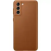 Samsung Leather Cover Case for Galaxy S21+ - Brown