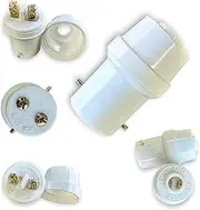 B22 Bayonet Light Adaptor Plug BC Bulb Holder Connector Lamp Socket Extension