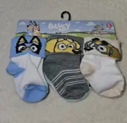 Bluey Quarter Socks / Toddler. Shoe Sizes 0-6 Months - New.
