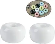 JOINPAYA 2pcs Small Ceramic Toothbrush Holder: Mini Ceramic Toothbrush Holder Stand Razors Holder Porcelain Handmade Couple Toothbrush Stand Tooth Brush Holder Stand