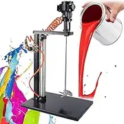 Automatic Pneumatic Paint Mixer Machine, 5 Gallon Automatic Lift Mixer Tool, 1/8HP Stainless Steel Cement Mixer Stand,1500-3000r/min
