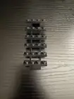 Lego 1x 30134 Black Stairs 7 x 4 x 6 Straight Open 75137