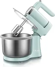 Electric Hand Held Blender 2 in 1 Twin Hand and Stand Mixer Beaters 9-Speed Turbo Function Professional Mixer Food Processor Includes 4L Bowl Dishwasher Safe 300W